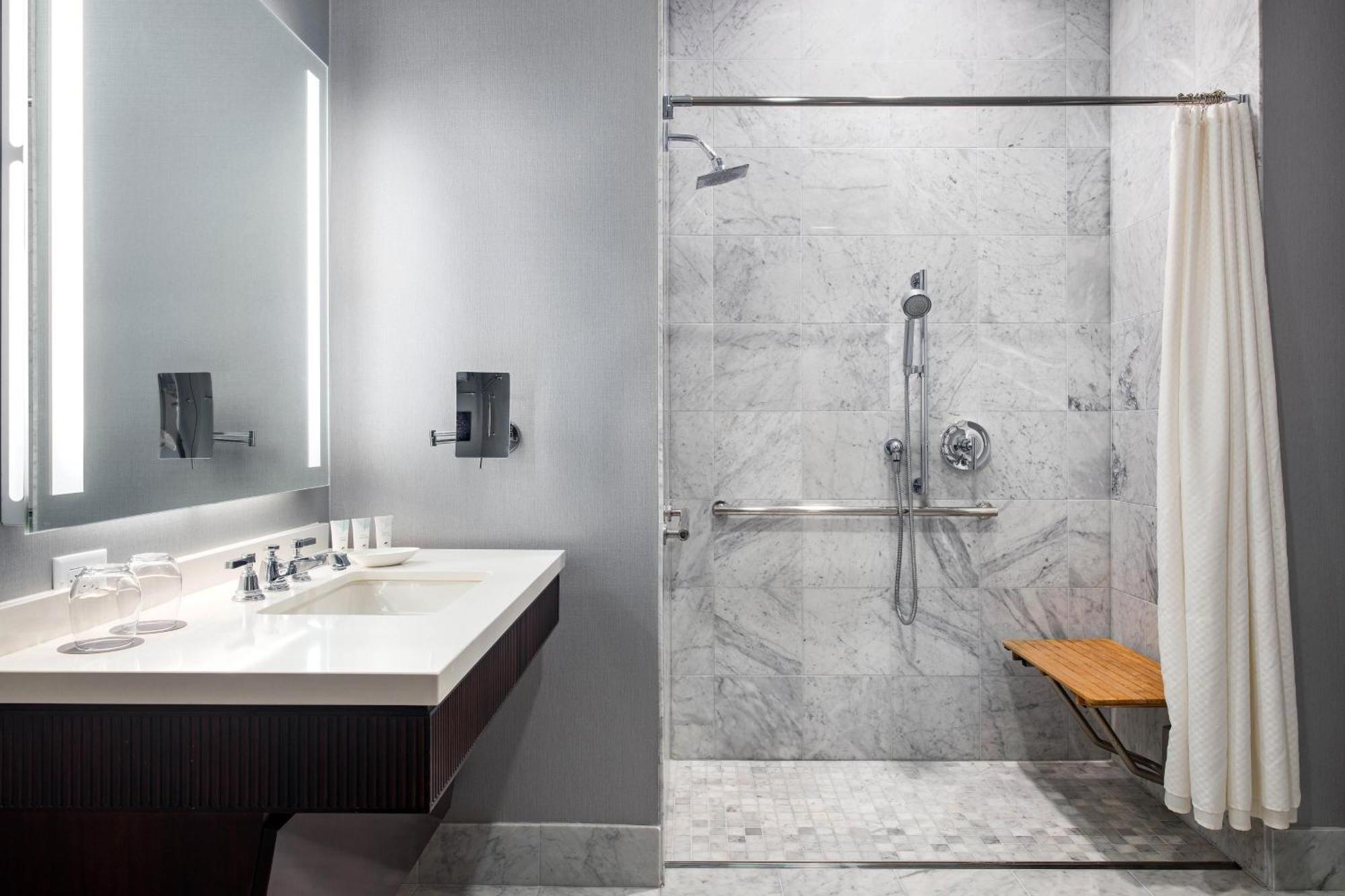 One-Bedroom Executive King Suite Transfer Shower Mobility Hearing Accessible