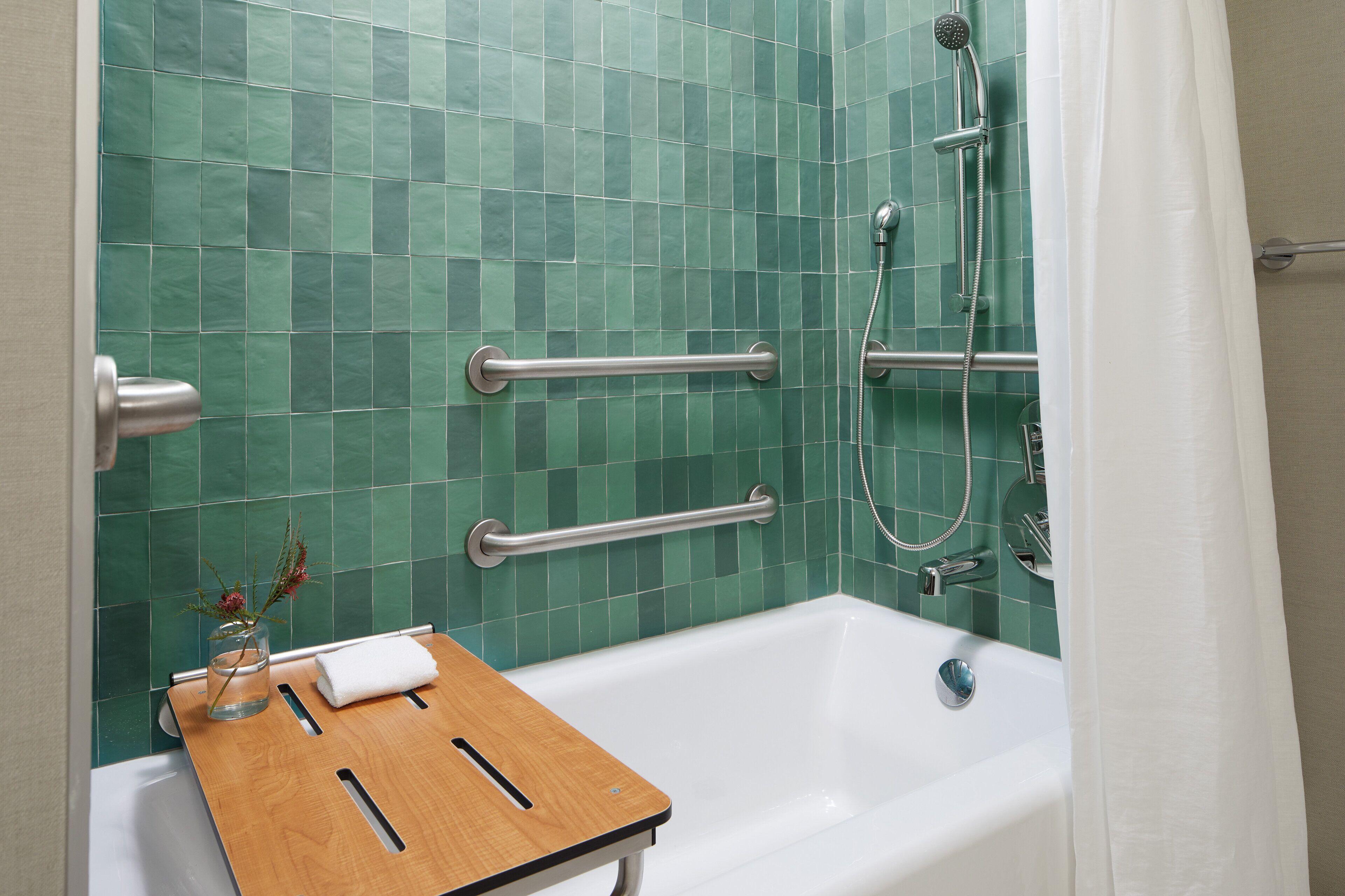 King Room Mobility Accessible Tub Semi Private Patio