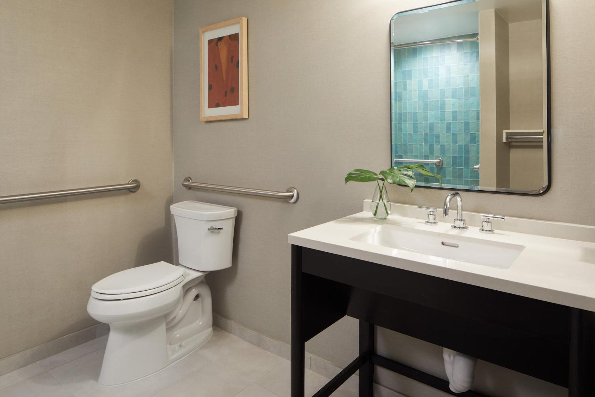 King Room Mobility Accessible Tub Semi Private Patio